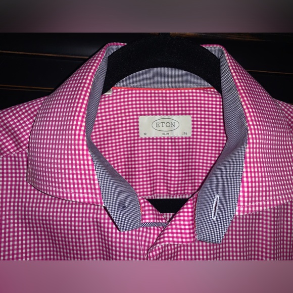 Eton slim fit dress shirt size 15.5 - Picture 2 of 8
